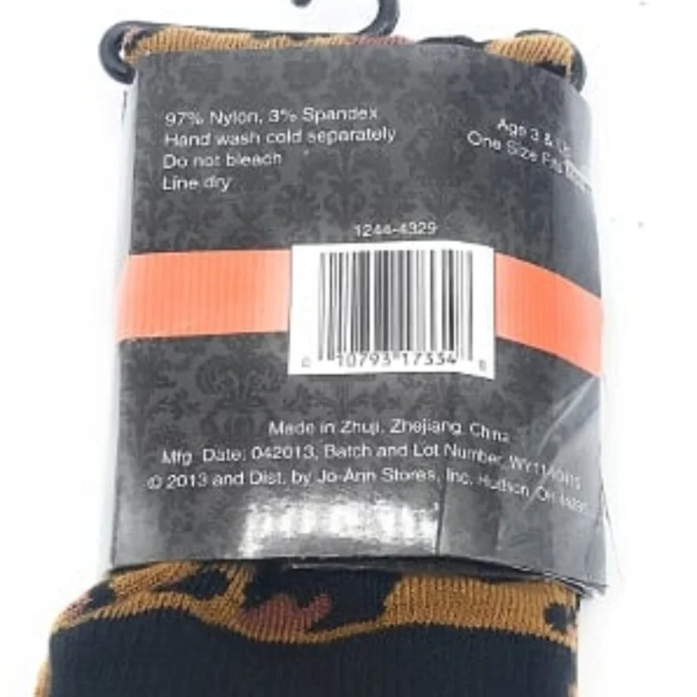 HOLIDAY INSPIRATION Kids Girls 3 years Child's Leg Warmer Animal Print 1pair NEW